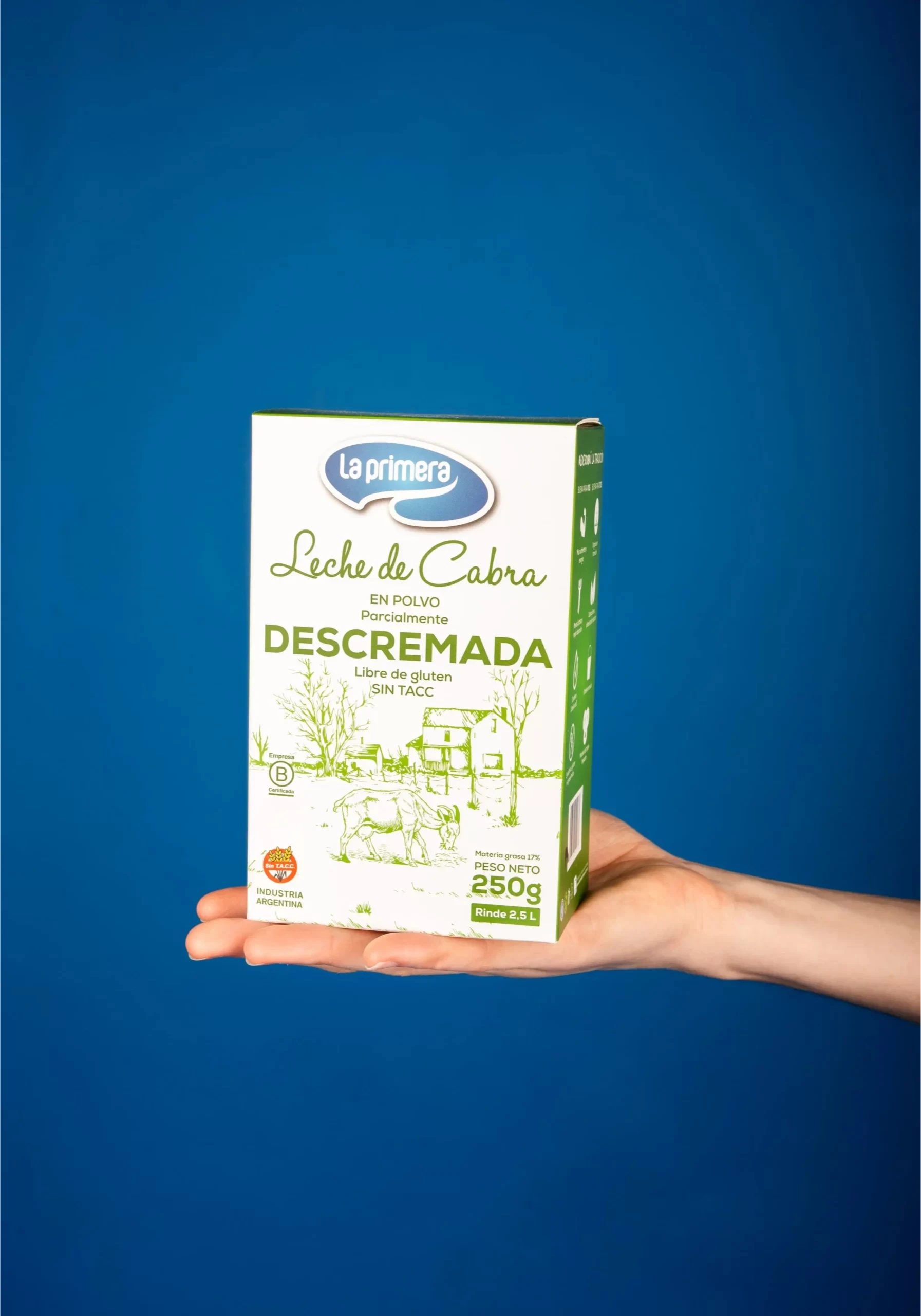 LECHE DE CABRA DESCREMADA EN POLVO
